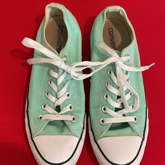 CONVERSE ALL STAR MINT GREEN (womens 9, mens 7) - Picture 2 of 7